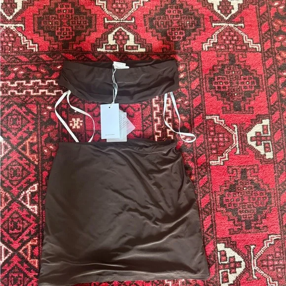 x anja dujakovi fio maxi dress in chocolate brown x Anja Dujakovi Fio Maxi Dress